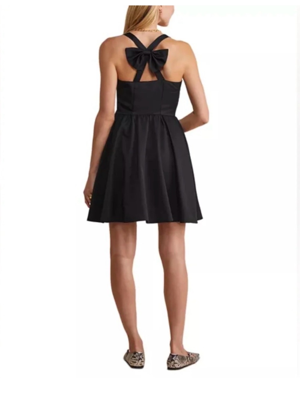 Vineyard Vines Fit and Flare Mini Dress in Jet Black